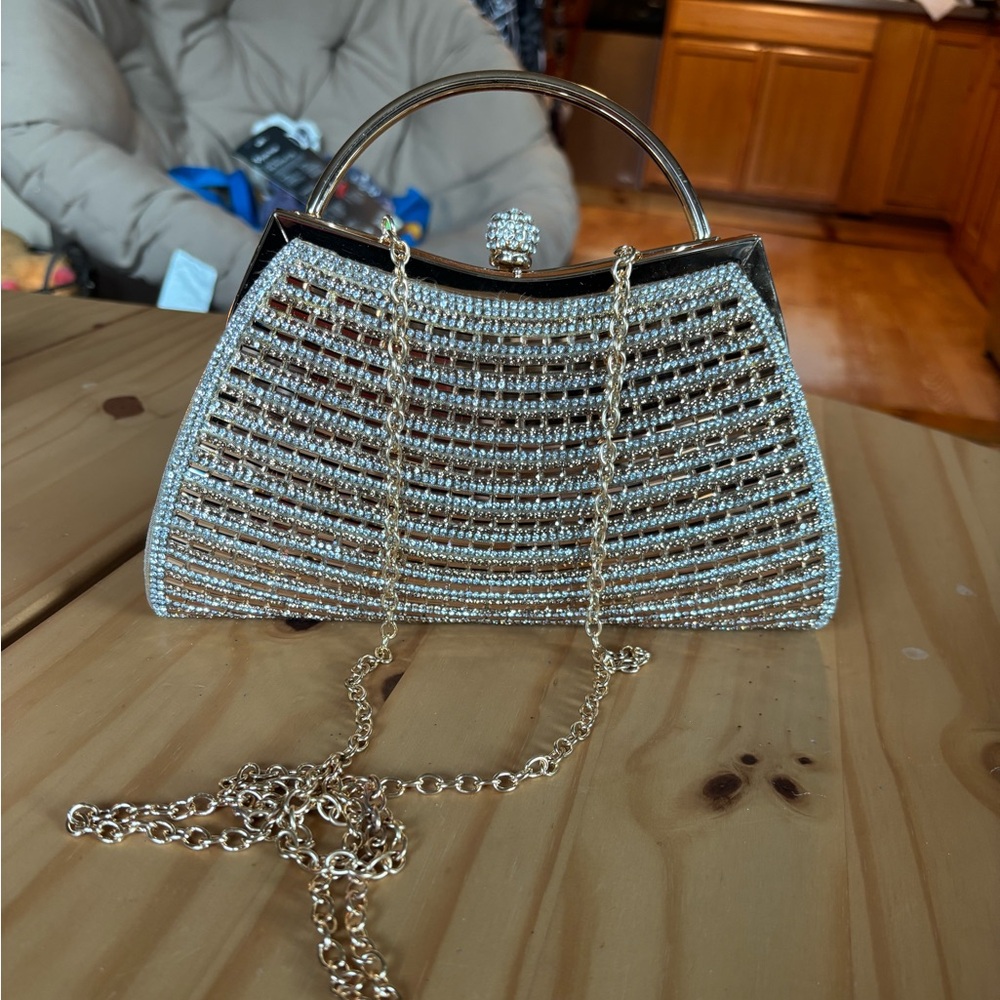 Gold Diamond Clutch